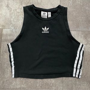 Adidas 3 Stripes Crop Tank Top